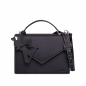 Preview: Handle Bag with shoulder strap made of calfskin black